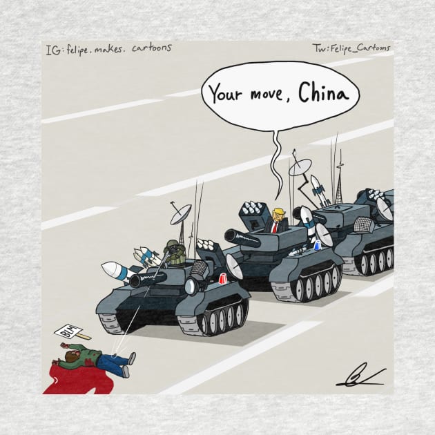 USA Tiananmen by Felipe.Makes.Cartoons